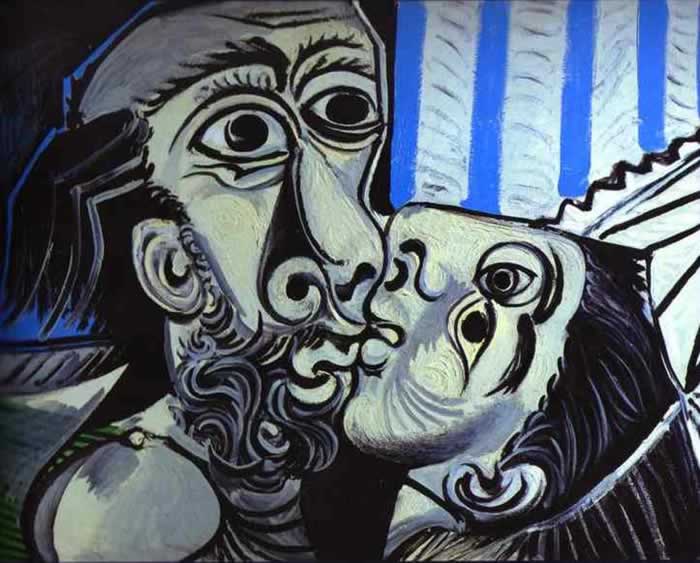 The Kiss, 1969, by Pablo Picasso